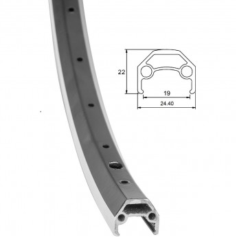 Обод 26" (ЖВМЗ) 36Н двойной, чёрный с проточкой Обод 26" (ЖВМЗ) 36Н двойной, чёрный с проточкой