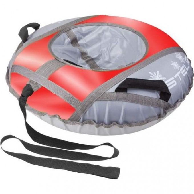 Санки надувные (тюбинг) STELS 110 см тент с камерой, серый/красный 2007000054048