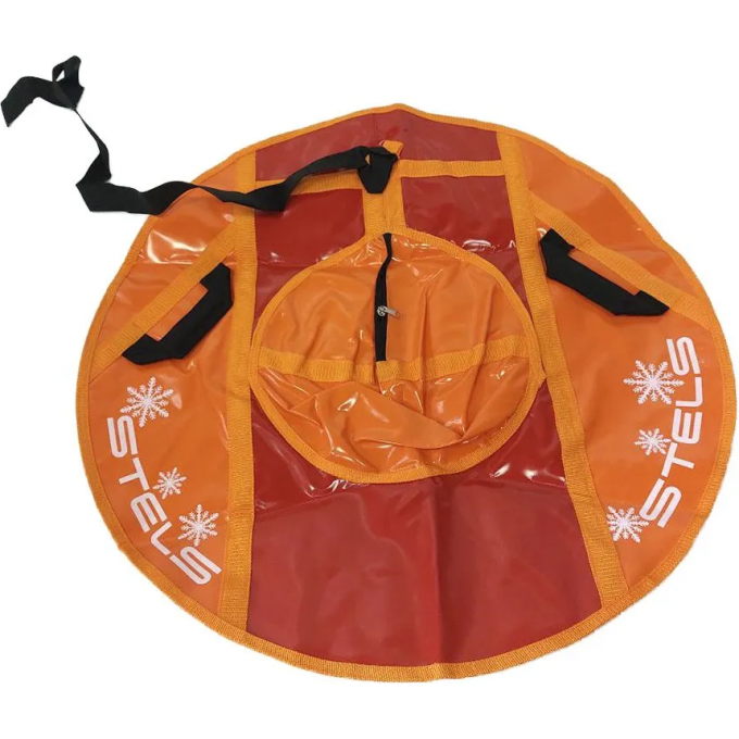Санки надувные (тюбинг) STELS 80 см тент без камеры СН040, оранжевый/оранжевый-красный 2007000073094