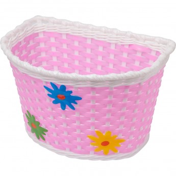 Велокорзина HL-BS02 бело-розовая Велокорзина HL-BS02 бело-розовая