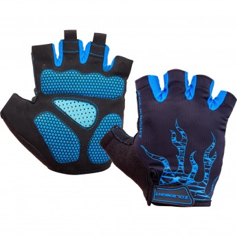 Велоперчатки ZL2313 черно-синие, размер: XXL