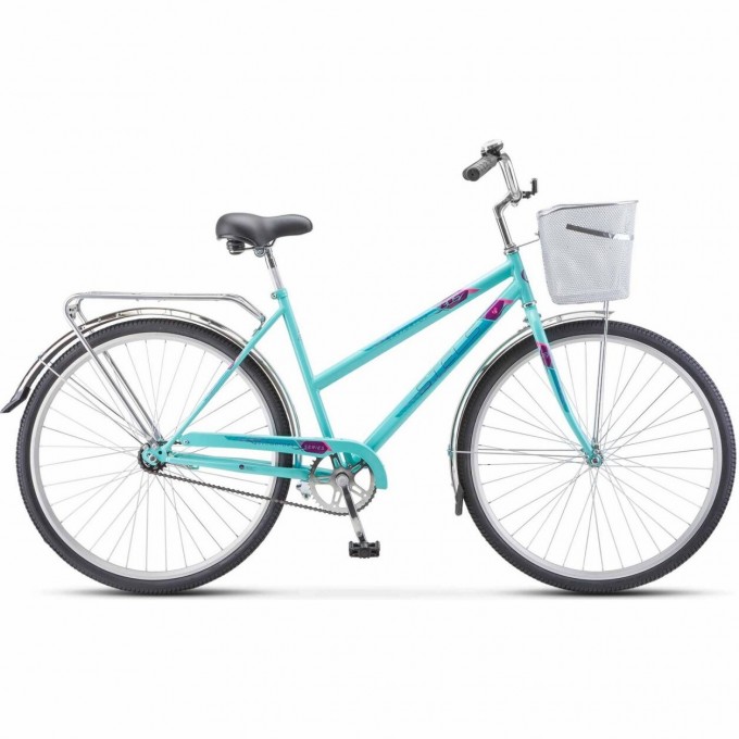 Велосипед STELS Navigator 28" 305 C Z010 (с корзиной) (LU101060) мятный, 2023 JU000409142022JU0004004