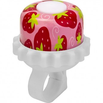 Звонок 23R-01 "Клубника" бело-красный